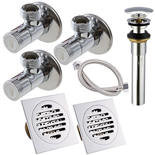 參加4月25 30號指定產(chǎn)品九五折活動 enzorodi 德國安住 衛(wèi)生間配件包 含角閥 軟管 地漏 去水器 適用一套衛(wèi)生間 erdt082cp